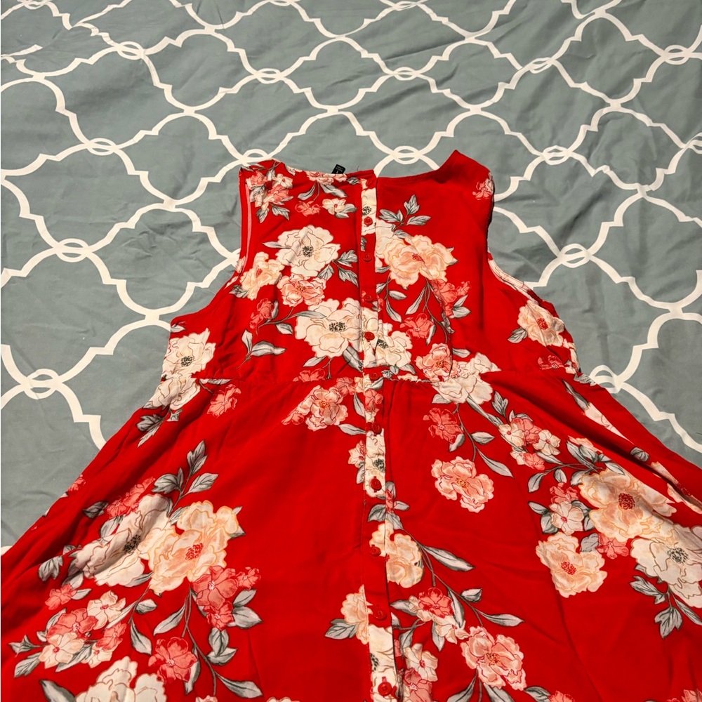 Torrid Red Floral Tunic Tank - Picture 5 of 5